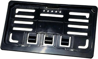 Delhismart Metal Bike Number Plate Frame(Standard Size for All Bikes) - Set of Two Bike Number Plate(Plastic 26 cm  x  2 cm)