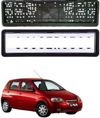 thetrishafab Car Number Plate Frame Set of Two Car Number Plate(Plastic 14 cm  x  2 cm)