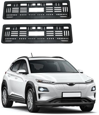 Shopone Full Open Number Plate Frame Kona Car Number Plate(Plastic 10 cm  x  5 cm)