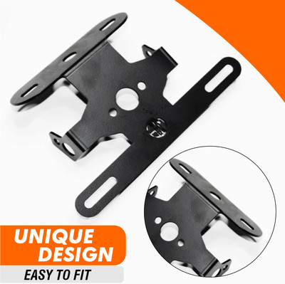 SHOWRIDE Geniune Quality Tail Tidy Bajaj Pulsar NS 200/ RS 200 Bike Number Plate(Iron 6 cm  x  2 cm)
