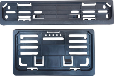 MANV Universal Plastic Bike Number Plate Frame – Front & Rear Set for All Bikes Bike Number Plate(Plastic 30 cm  x  6.5 cm)