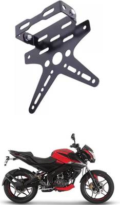 E-Shoppe REAR NUMBER PLATE STAY SMALL AND TAIL TIDY VISOR (BLACK) For Pulsar NS 160 Bike Number Plate