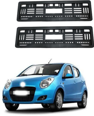 GANNET Full Open Number Plate Frame A Star Car Number Plate(Plastic 10 cm  x  5 cm)