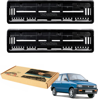 WolkomHome car number plate frame High Security Registration Plates Holders frame for 800 Car Number Plate(Plastic 20 cm  x  5 cm)