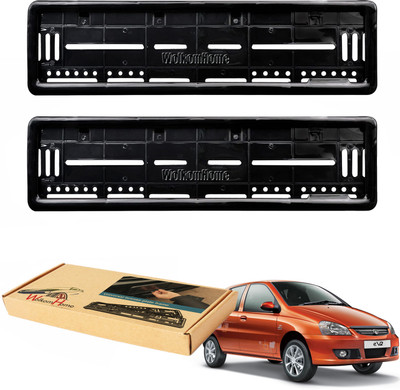 WolkomHome car number plate frame Plates Holders frame for Indica Car Number Plate(Plastic 20 cm  x  5 cm)
