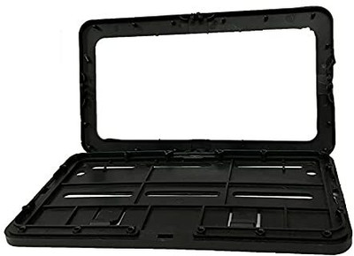 thetrishafab Set Of 2 Frame (Number Plates Holders) Front and Back Bike Number Plate(Iron 12 cm  x  12 cm)
