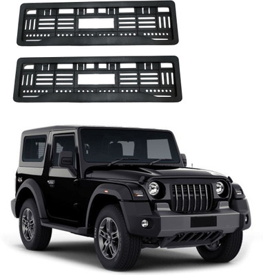 Shopone Full Open Number Plate Frame For Thar Car Number Plate(Plastic 10 cm  x  2 cm)