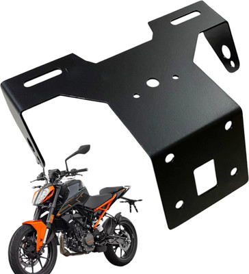 Dhe Best Bike Premium Tail Tidy Plate HolderLicense Plate Holder Bracket For KTM Duke 200 Bike Number Plate(Iron 5 cm  x  15 cm)