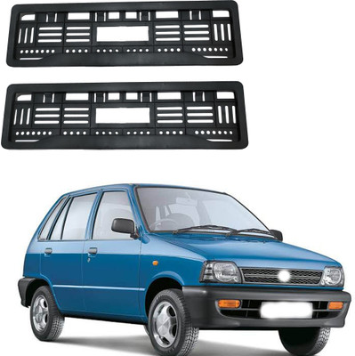 Shopone Full Open Number Plate Frame For Maruti 800 Car Number Plate(Plastic 10 cm  x  2 cm)