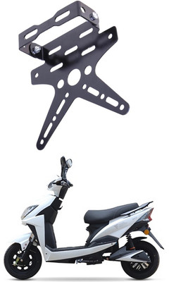 Bluedrum Bike License Number Plate Frame Holder Tail Tidy (Black) Bike Number Plate B-247 Bike Number Plate(Aluminium 7 cm  x  15 cm)