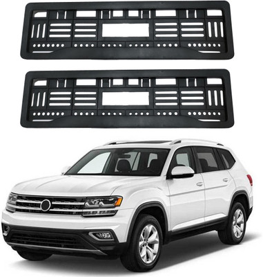 SAMIE Full open no. plate frame Atlas Car Number Plate(Plastic 15 cm  x  2 cm)