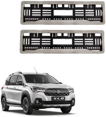 SPREADX Car Chrome number plate frame protective holder for Maruti Suzuki Nexa XL6 Car Number Plate(Plastic 14 cm  x  2 cm)