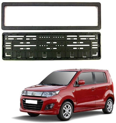 Gallery auto Car Number Plate Protection Frame Set of 2pcs Suitable For Maruti WagonRStingray Car Number Plate(Plastic 14 cm  x  2 cm)