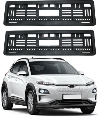 Shopone enterprises Full open no. plate frame Kona Car Number Plate(Plastic 15 cm  x  2 cm)