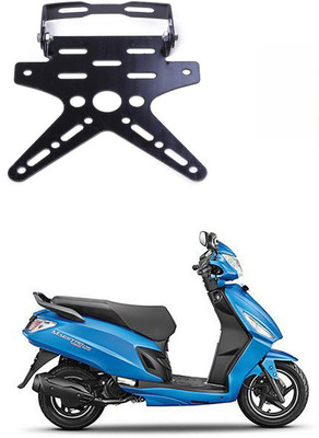 YUNEIK Bike License Number Plate Frame Holder Tail Tidy (Black) Bike Number Plate P-108 Bike Number Plate(Aluminium 7 cm  x  15 cm)