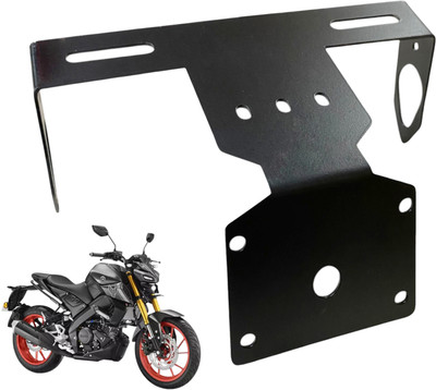 Dhe Best Bike Small Tail tidy Visor Number Plate Holder Bracket For Yamaha MT 15 Bike Number Plate(Iron 5 cm  x  10 cm)