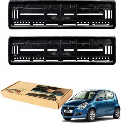 WolkomHome car number plate frame High Security Registration Plates Holders frame for Ritz Car Number Plate(Plastic 20 cm  x  5 cm)