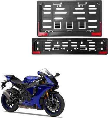 Vagary Bike Number Plate Frame with Reflector (Stander Size For All Bikes) _223 Bike Number Plate(Plastic 26 cm  x  3 cm)
