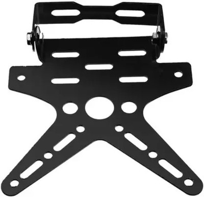 CROXIV SRP Adjustable Tail Tidy Number Plate Holder/License Bike Number Plate(Aluminium 16 cm  x  16 cm)
