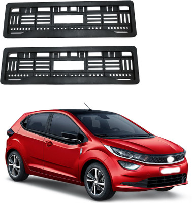 GANNET Full Open Number Plate Frame For Altroz Car Number Plate(Plastic 10 cm  x  2 cm)