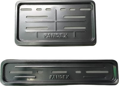 xder METAL NUMBER PLATE FRAME(SET OF 2 FRONT & REAR) Bike Number Plate(Iron 30 cm  x  1 cm)