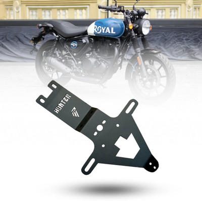 PHANTOM Heavy Hunter 350 Tail Tidy Number Plate Holder for All Bikes Bike Number Plate(Stainless Steel 15 cm  x  15 cm)