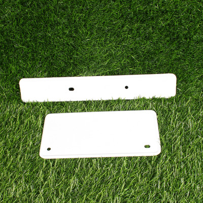 Alpha ten UNIVERSAL NUMBER PLATE BIKE,SCOOTY, SCOOTER WHITE MADE IN INDIA Bike Number Plate(Iron 10 cm  x  8 cm)