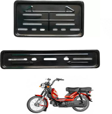 E-Shoppe Bike Number Plate Frame (Front & Back) For Heavy Duty Super XL Bike Number Plate(Plastic 28 cm  x  7 cm)