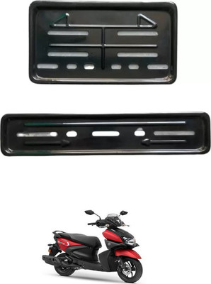 E-Shoppe Bike Number Plate Frame (Front & Back) For RayZR 125 Fi Bike Number Plate(Plastic 28 cm  x  7 cm)