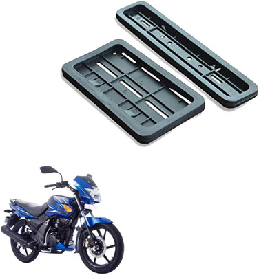 GANNET Bike Number Plate Frame (Standard Size for All Bikes) (Front & Back) -200 Bike Number Plate(Plastic 28 cm  x  7 cm)