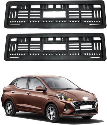 Shopone enterprises Full open no. plate frame Aura Car Number Plate(Plastic 15 cm  x  2 cm)