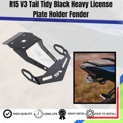 SRPHERE RR1 GOOD QUALITY R15 V3 TAIL TIDY Bike Number Plate(Iron 10 cm  x  15 cm)