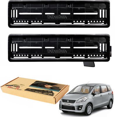 WolkomHome car number plate frame Plates Holders frame for Ertiga set of 6 Car Number Plate(Plastic 20 cm  x  5 cm)