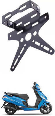 E-Shoppe REAR NUMBER PLATE STAY SMALL AND TAIL TIDY VISOR (BLACK) For Maestro Bike Number Plate(Aluminium 10 cm  x  15 cm)
