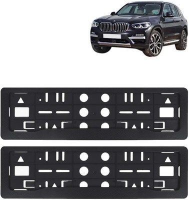 Kingsway Car Registration Number Plate Frame Holder Black Brick kkmblknpf00272 Car Number Plate(Plastic 51.5 cm  x  14 cm)