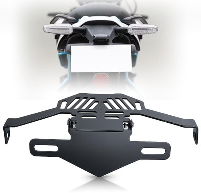 Otoroys Heavy Large Magnetic Foldable Tail Tidy For Universal Bike Number Plate(Stainless Steel 25 cm x 32 cm)