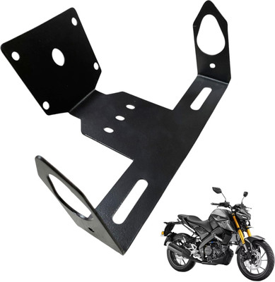 Weyride Tail Tidy License Number Plate Holder for MT-15 |M17 Bike Number Plate(Cast Iron 10 cm  x  5 cm)