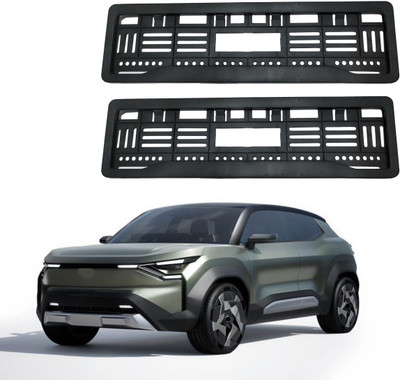 SAMIE Full open no. plate frame eVX Car Number Plate(Plastic 15 cm  x  2 cm)
