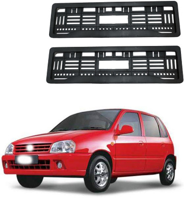 GANNET Full Open Number Plate Frame For Zen Car Number Plate(Plastic 10 cm  x  2 cm)