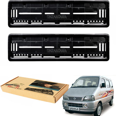 WolkomHome car number plate frame High Security Registration Plates Holders frame for Versa Car Number Plate(Plastic 20 cm  x  5 cm)