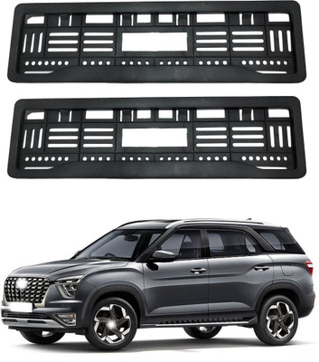 Shopone enterprises Full open no. plate frame Alcazar Car Number Plate(Plastic 15 cm  x  2 cm)