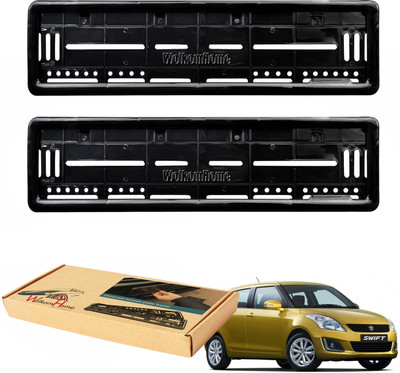WolkomHome car number plate frame High Security Registration Plates Holders frame for Swift Car Number Plate(Plastic 20 cm  x  5 cm)