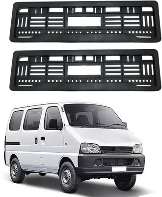 SAMIE Full open no. plate frame ECCO Car Number Plate(Plastic 15 cm  x  2 cm)