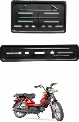 E-Shoppe Bike Number Plate Frame (Front & Back) For XL 100 Bike Number Plate(Plastic 28 cm  x  7 cm)