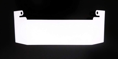 MJAuto Front Number Plate RX100 / RXG 135 Metal Bike Number Plate(Plastic 12 cm  x  11 cm)