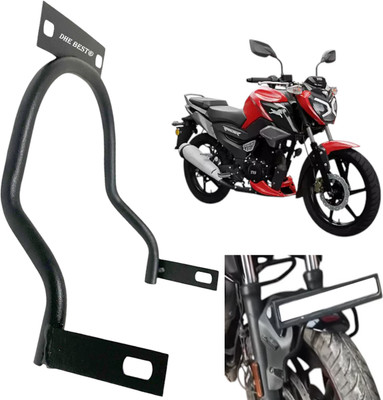 Dhe Best Bike Front Fender Number Plate Holder Bracket Clamp Holder For Raider 125 Bike Number Plate(Iron 10 cm  x  5 cm)