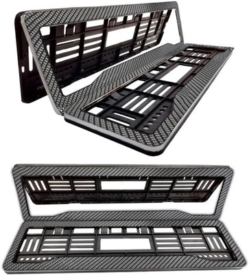 JOYOSFY Carbon Fiber Design Number Plate Frame Holder for Maruti Suzuki Ciaz Car Number Plate(Plastic, PP (Polypropylene) 14 cm  x  51 cm)