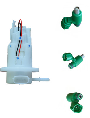 Royal Combo Set of Fuel Pump Assembly & Fuel Injector of Suzuki Gixxer Inline Oil Filter