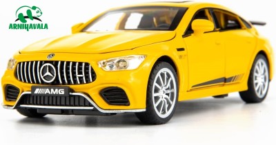 ARNIYAVALA 1/32 Benz AMG GT63 Model Car Alloy Diecast Pull Back Toy Car for kids(Yellow, Pack of: 1)