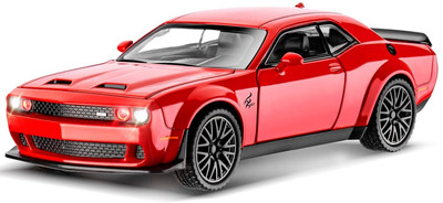 DIANOR 1:32 Dodge Challenger Hellcat Model Car Super Sports Car light & Sound Diecast(Red, Pack of: 1)